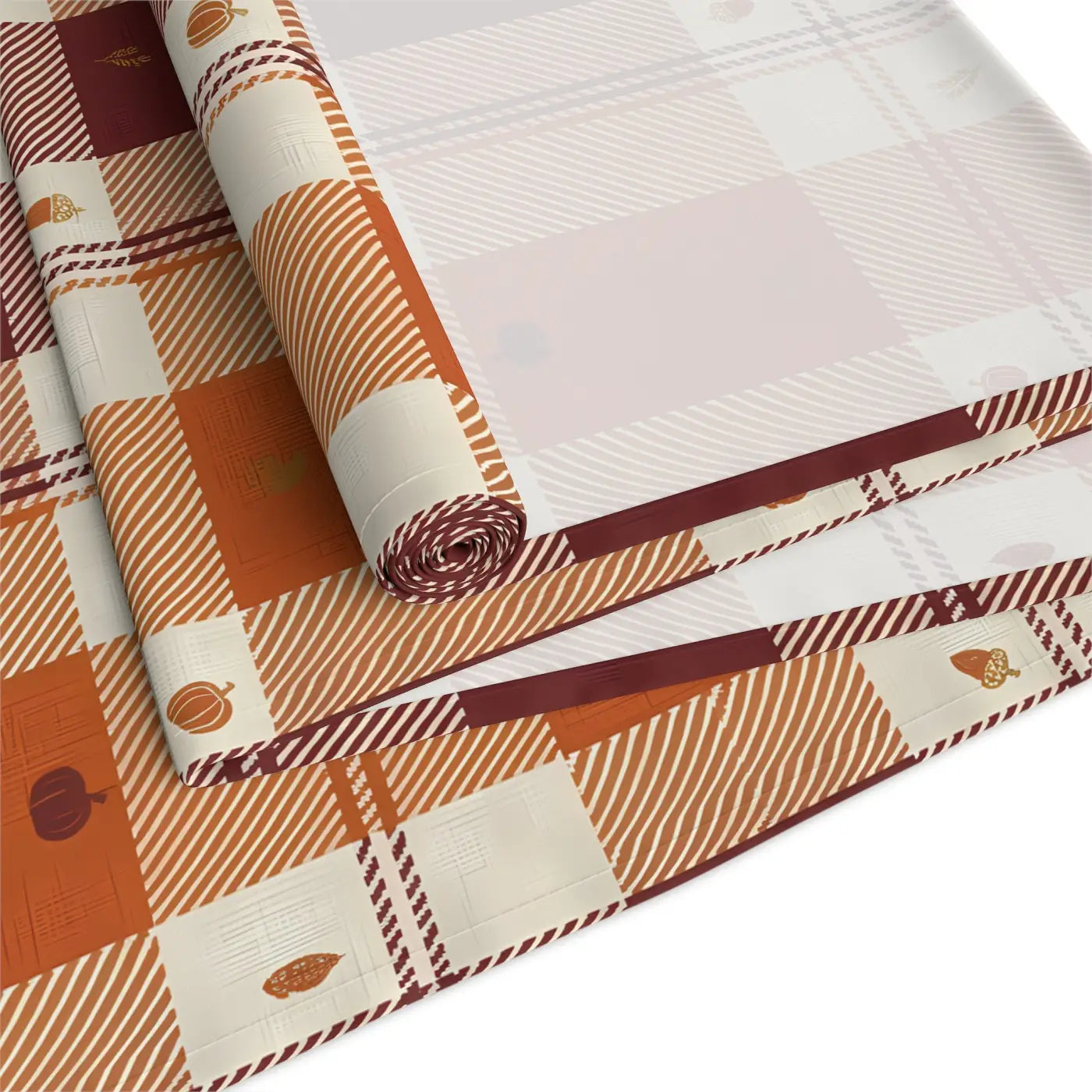 Cotton Twill Table Runner - Cozy Farmhouse Plaid - DipaliZ
