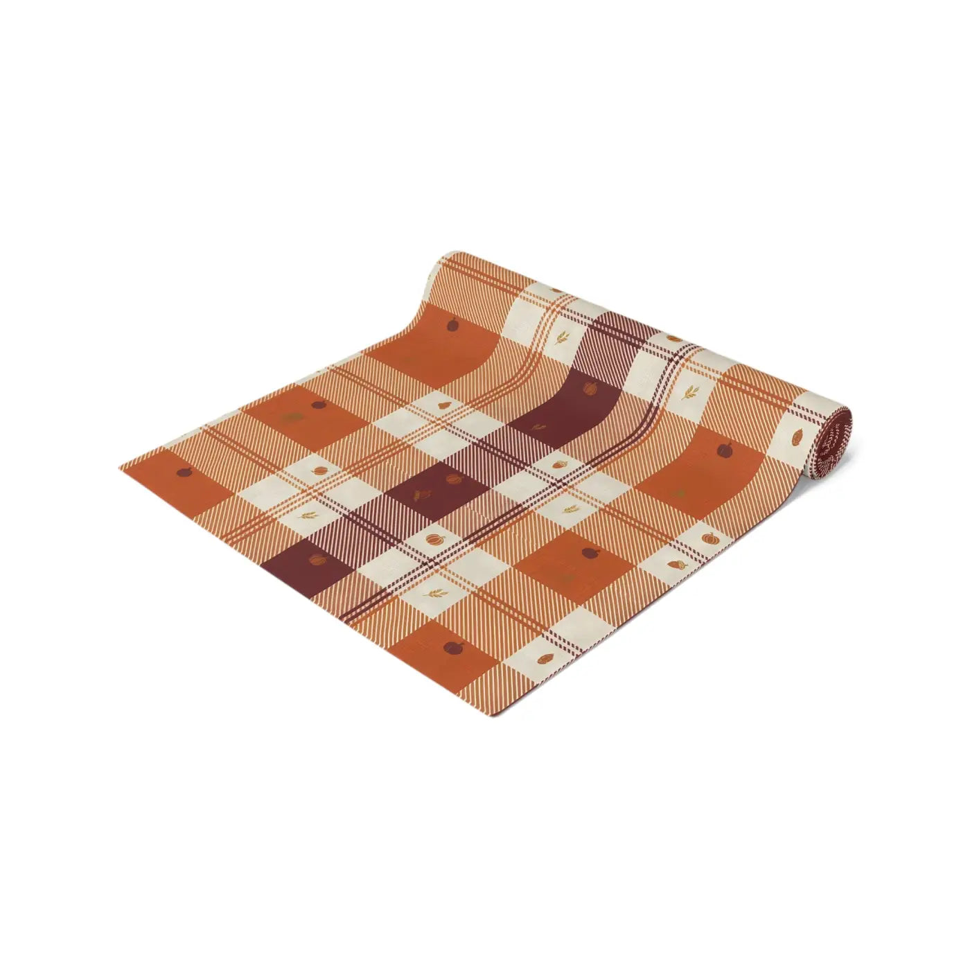 Cotton Twill Table Runner - Cozy Farmhouse Plaid - DipaliZ