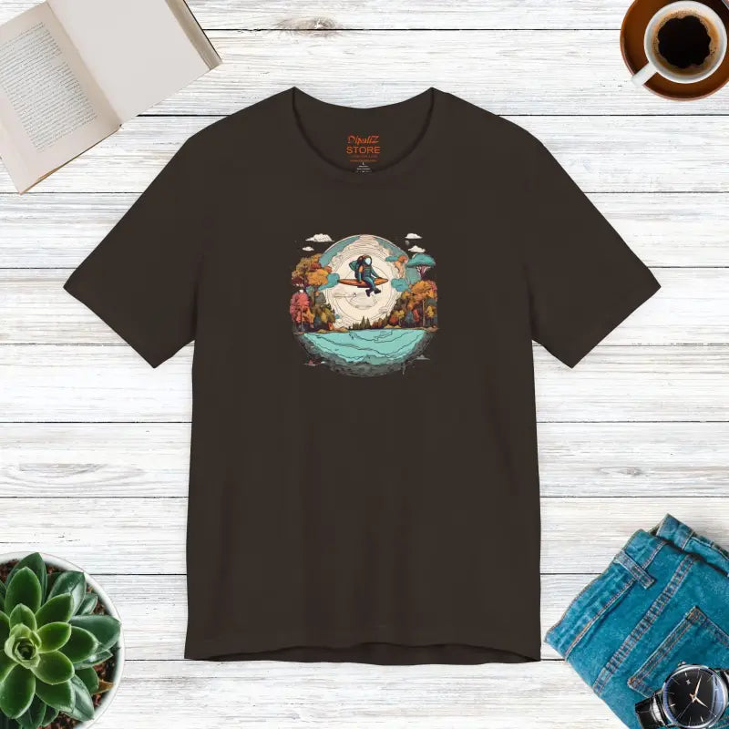 Planet Earth Jersey Short Sleeve Tee - Unisex Cotton - DipaliZ