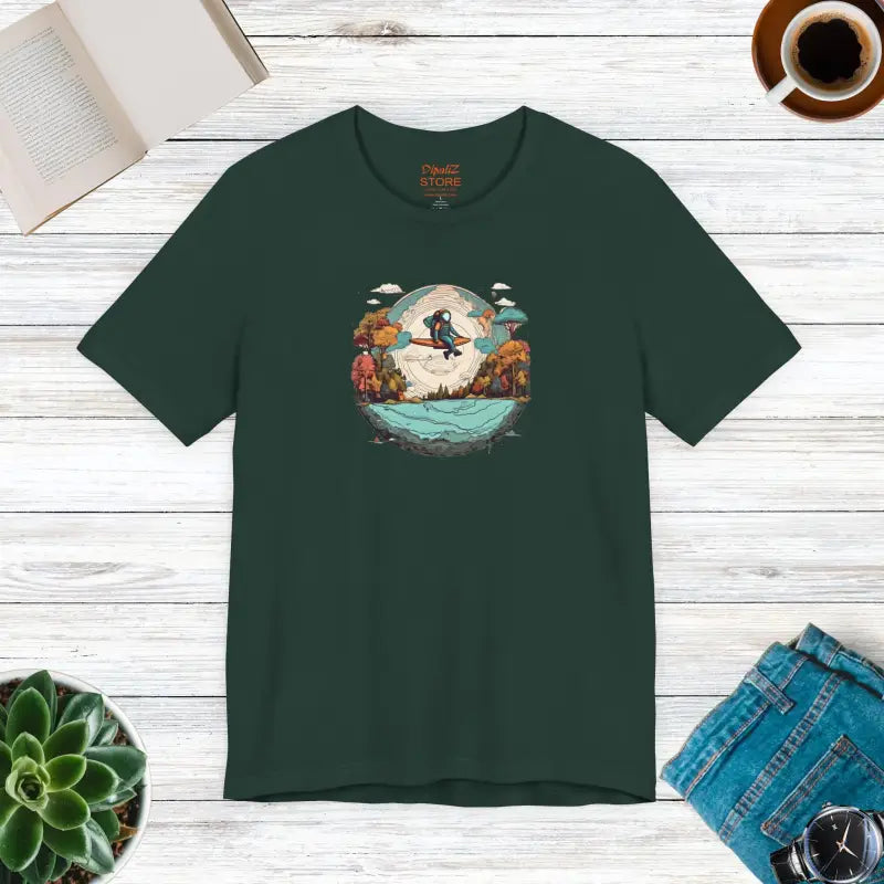Planet Earth Jersey Short Sleeve Tee - Unisex Cotton - DipaliZ