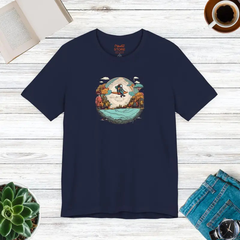 Planet Earth Jersey Short Sleeve Tee - Unisex Cotton - DipaliZ