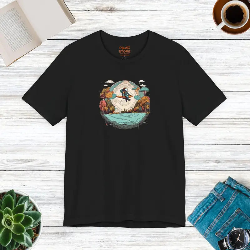 Planet Earth Jersey Short Sleeve Tee - Unisex Cotton - DipaliZ