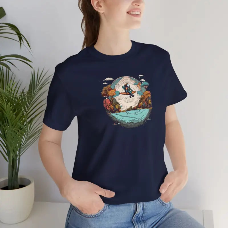 Planet Earth Jersey Short Sleeve Tee - Unisex Cotton - DipaliZ