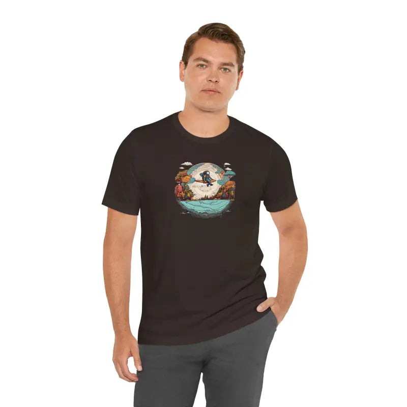 Planet Earth Jersey Short Sleeve Tee - Unisex Cotton - DipaliZ