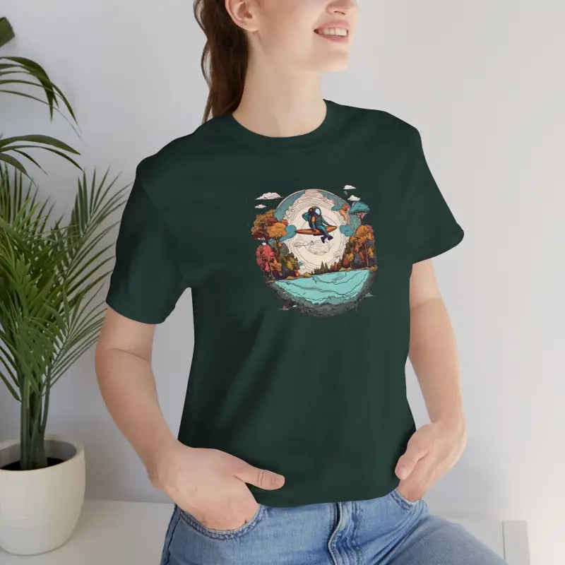 Planet Earth Jersey Short Sleeve Tee - Unisex Cotton - DipaliZ
