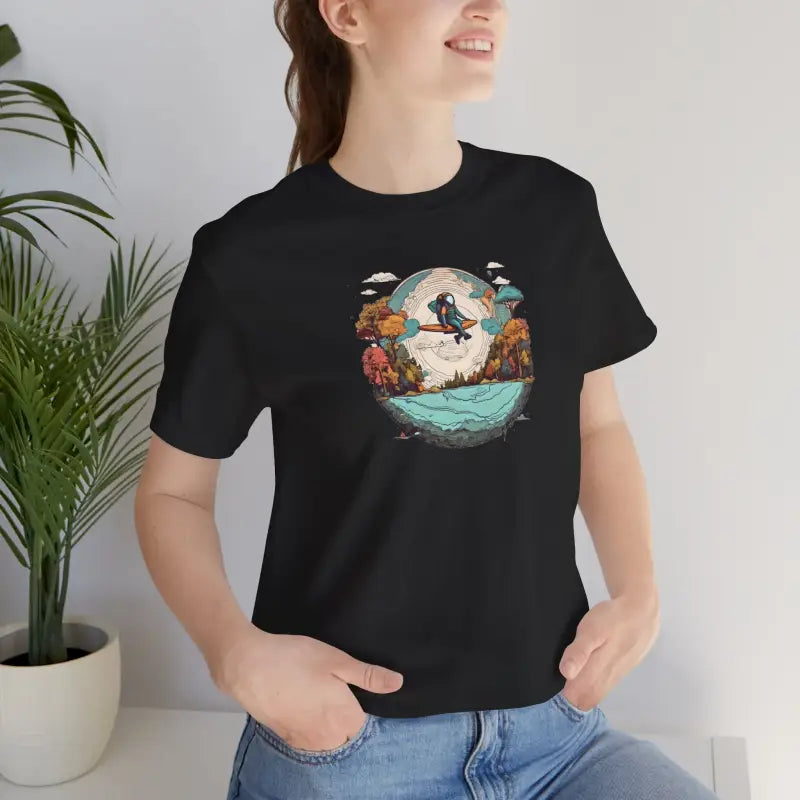 Planet Earth Jersey Short Sleeve Tee - Unisex Cotton - DipaliZ