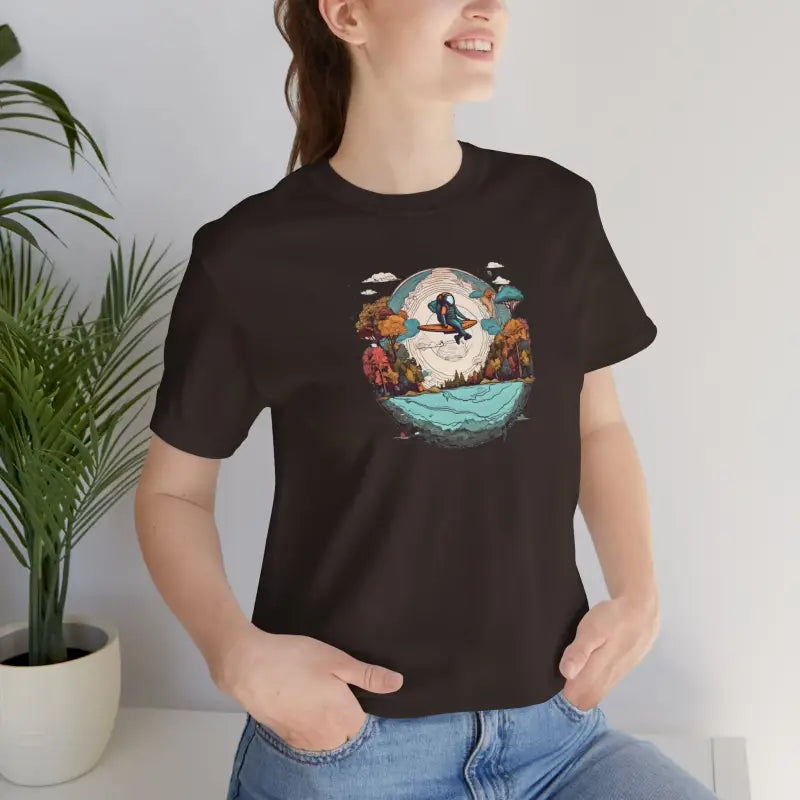 Planet Earth Jersey Short Sleeve Tee - Unisex Cotton - DipaliZ