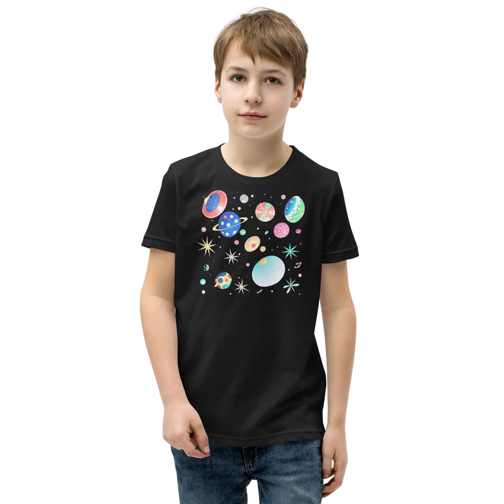 Youth Planets and Solar System T-Shirt - Space Explorer Tee - DipaliZ