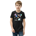 Youth Planets and Solar System T-Shirt - Space Explorer Tee - DipaliZ
