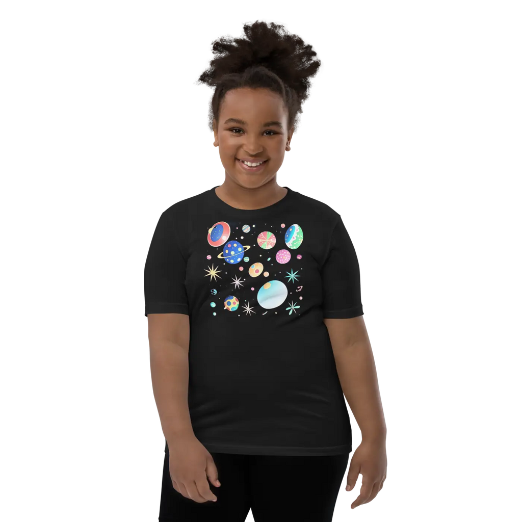 Youth Planets and Solar System T-Shirt - Space Explorer Tee - DipaliZ