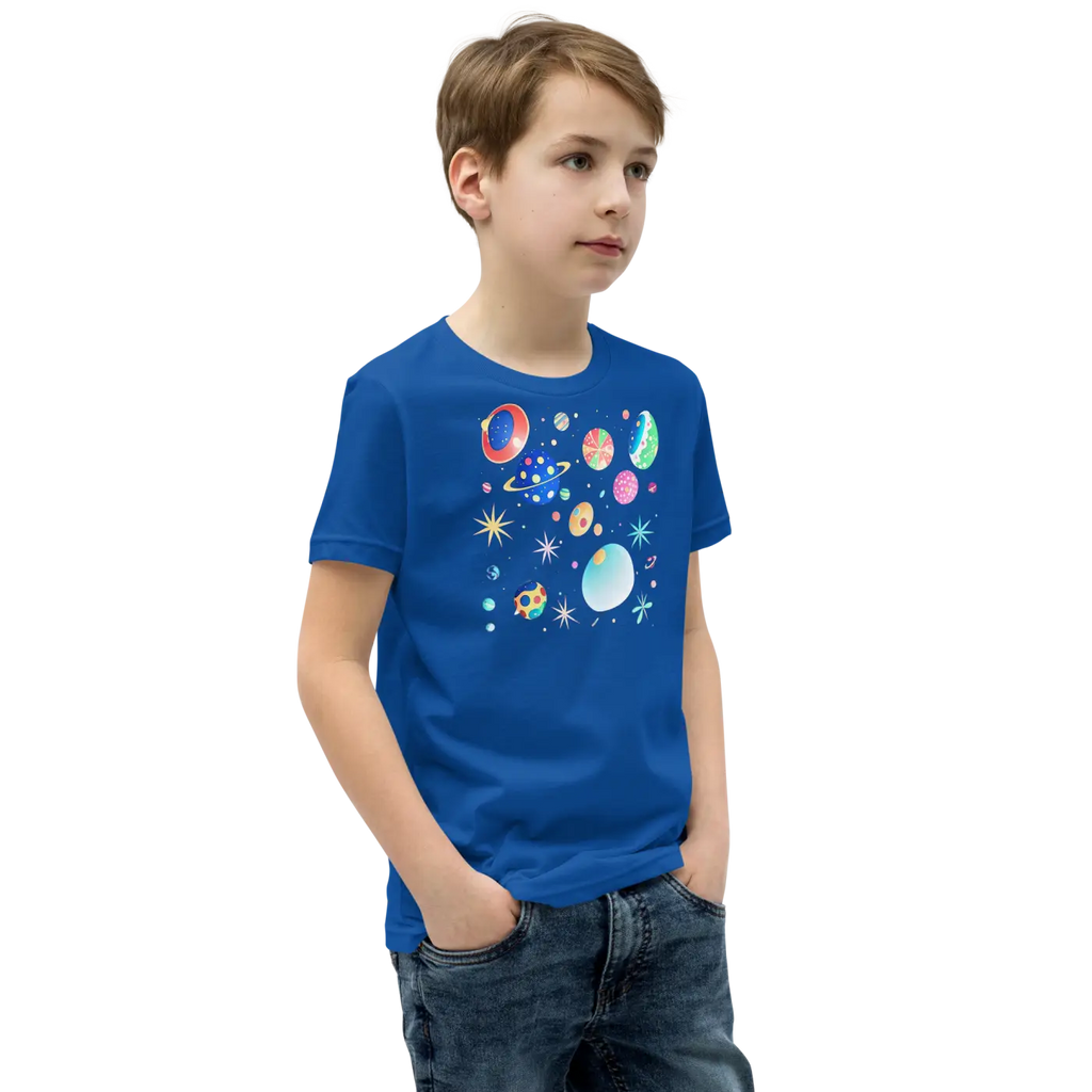 Youth Planets and Solar System T-Shirt - Space Explorer Tee - DipaliZ
