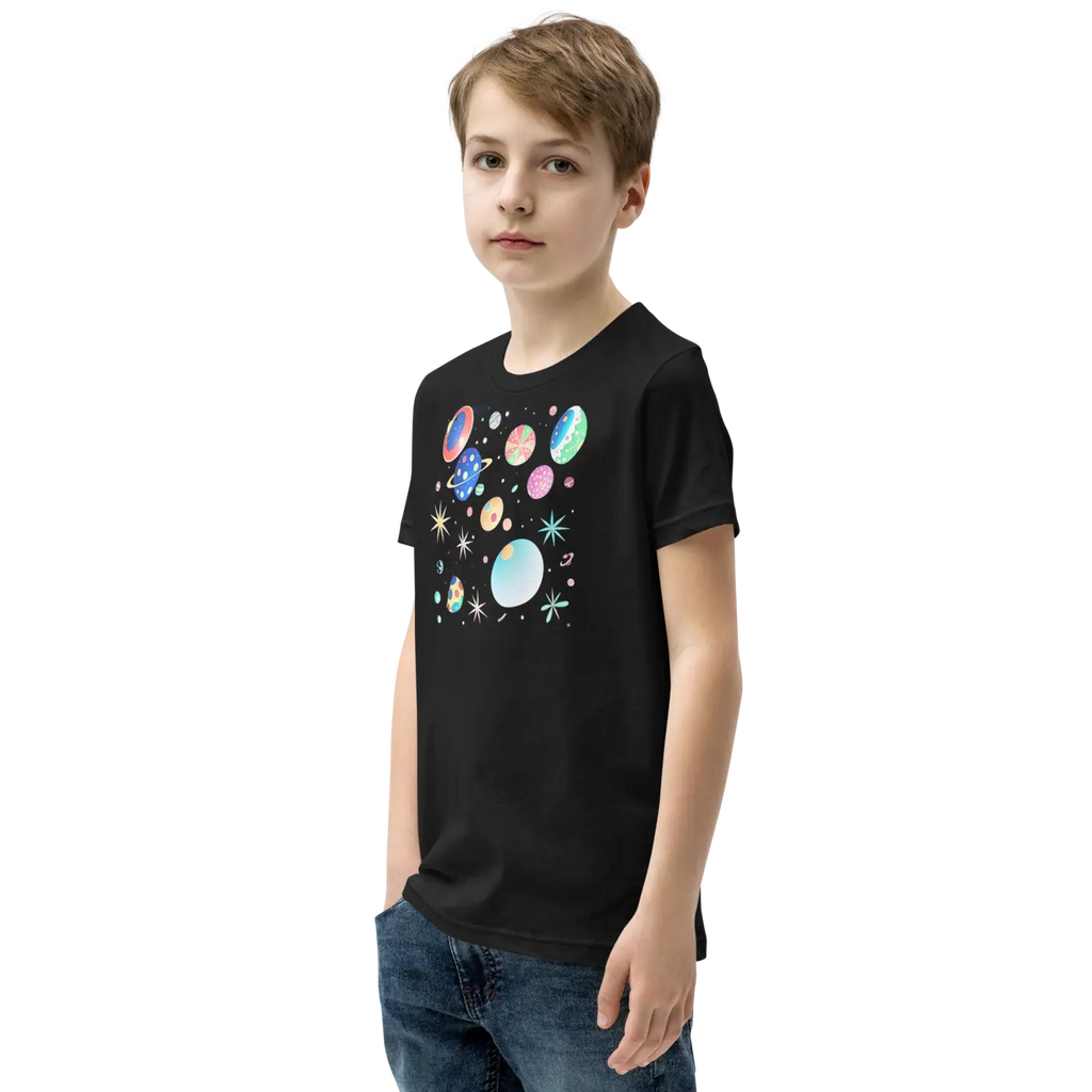 Youth Planets and Solar System T-Shirt - Space Explorer Tee - DipaliZ