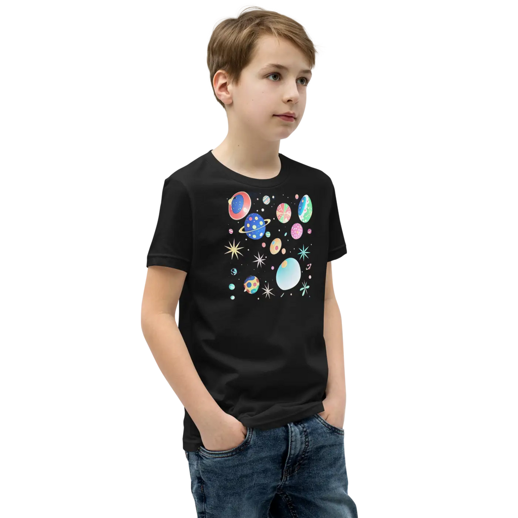 Youth Planets and Solar System T-Shirt - Space Explorer Tee - DipaliZ
