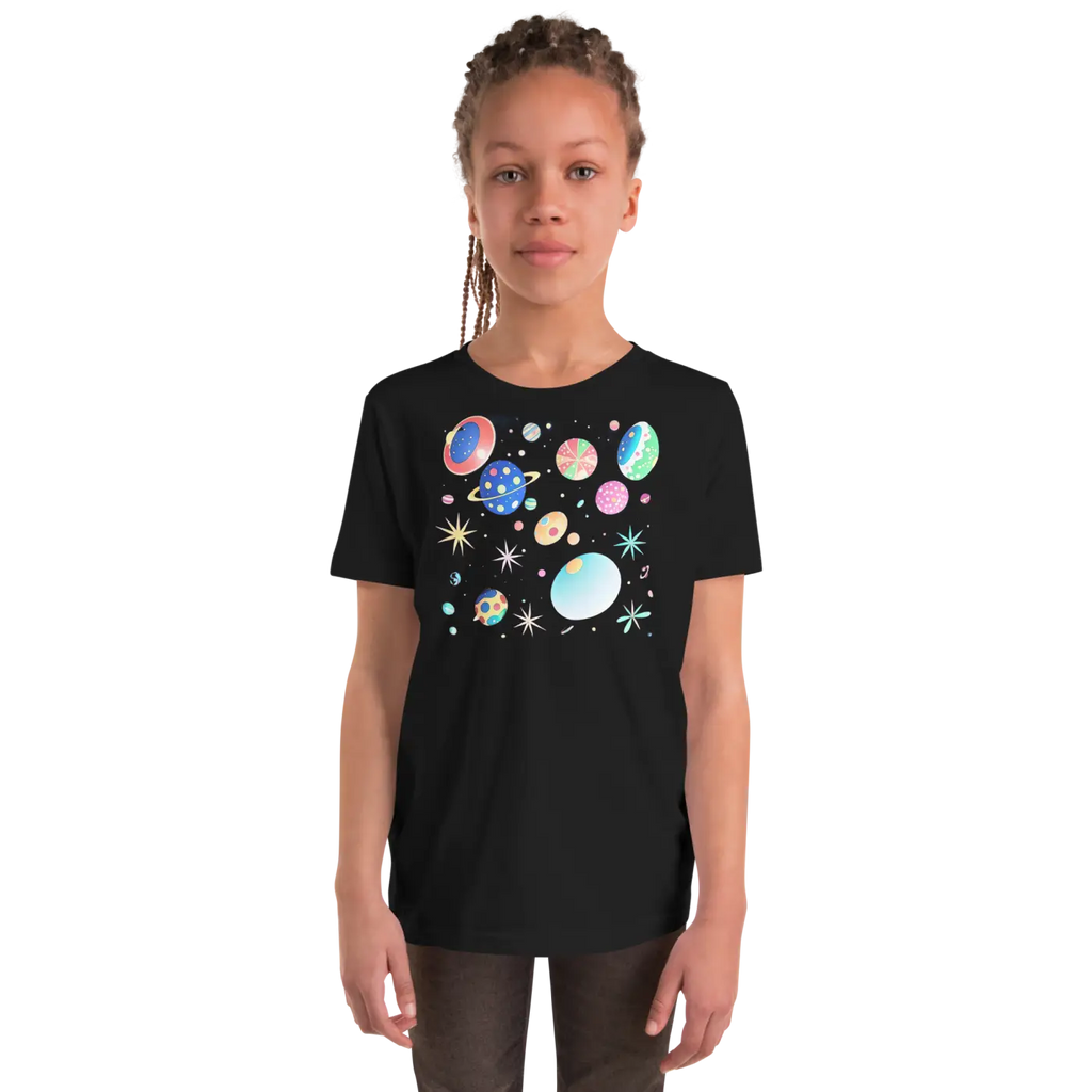 Youth Planets and Solar System T-Shirt - Space Explorer Tee - DipaliZ