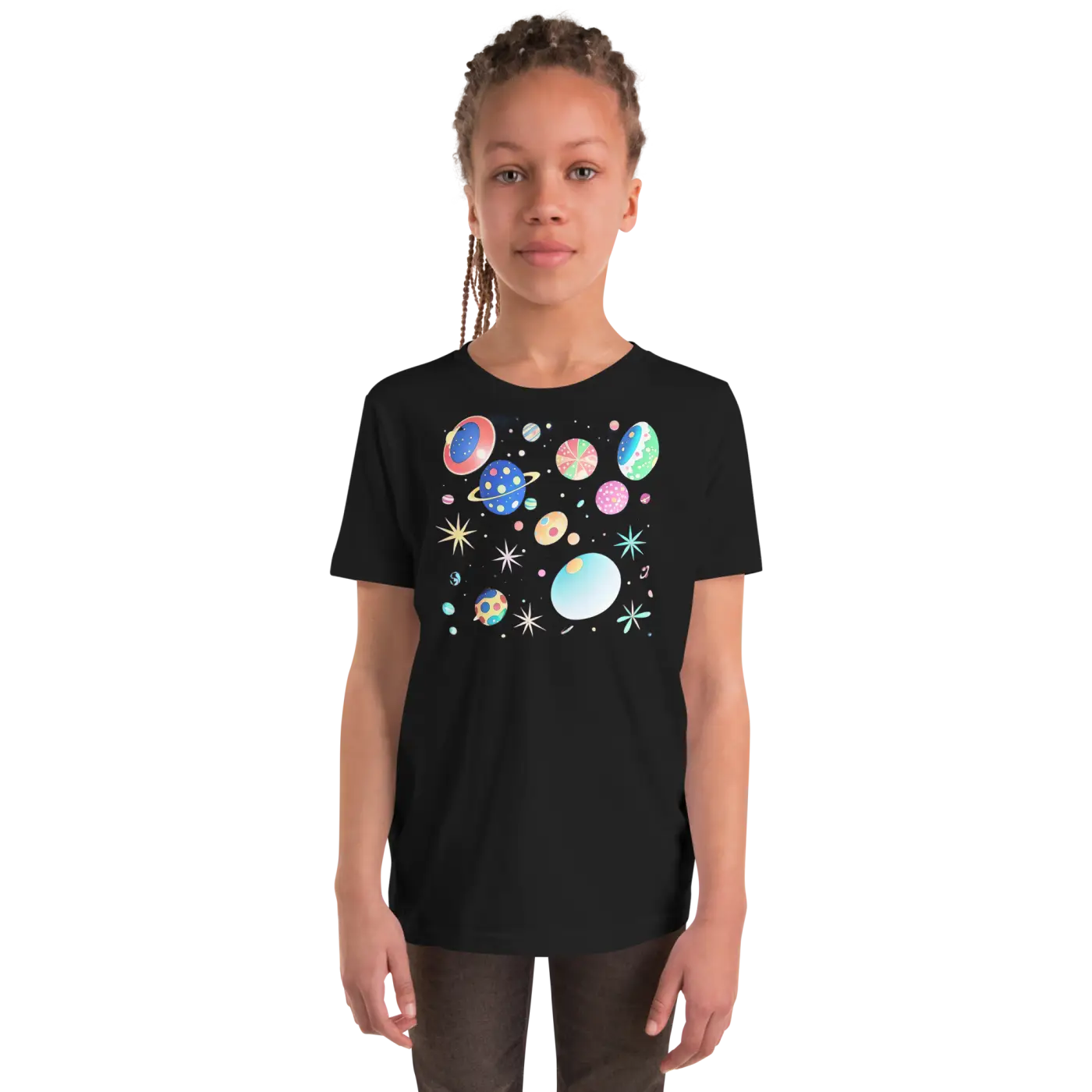 Youth Planets and Solar System T-Shirt - Space Explorer Tee - DipaliZ