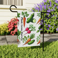 Home Grown Vegetables Banner - Poly Poplin Canvas Decor - DipaliZ