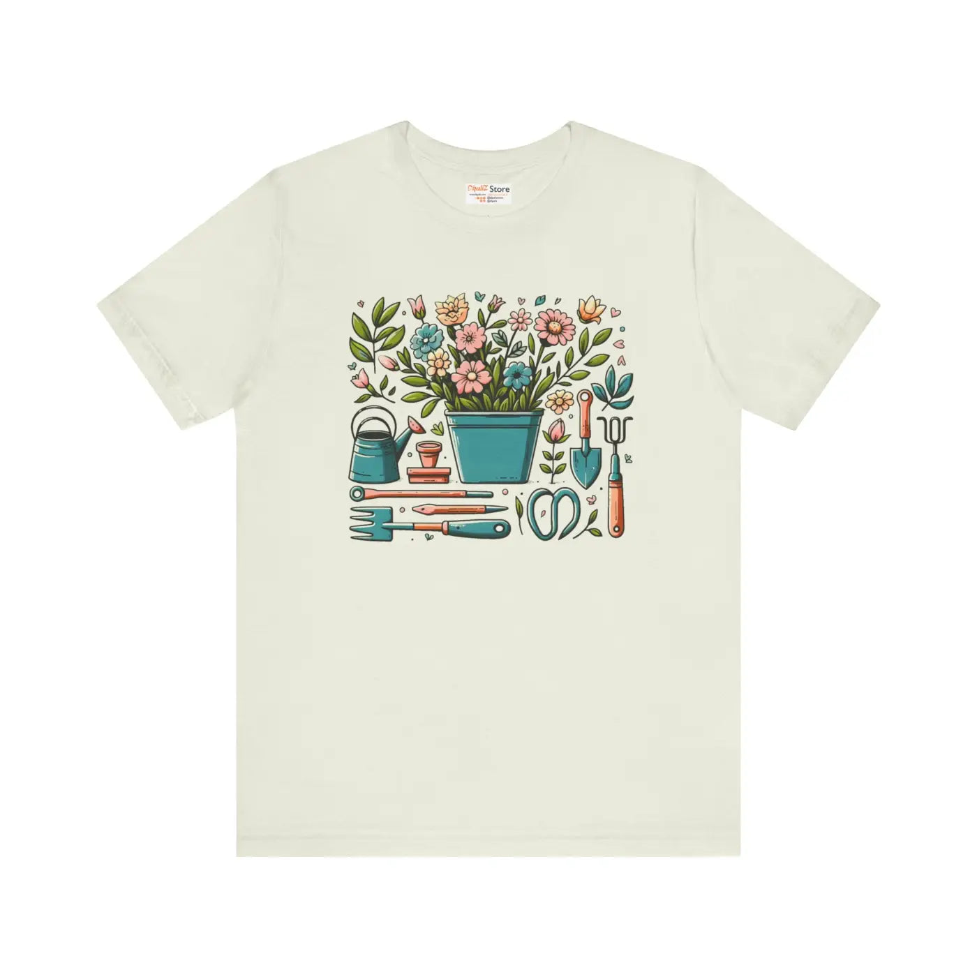 Ultra-Soft Unisex Jersey Tee - Plant Lover Design - DipaliZ