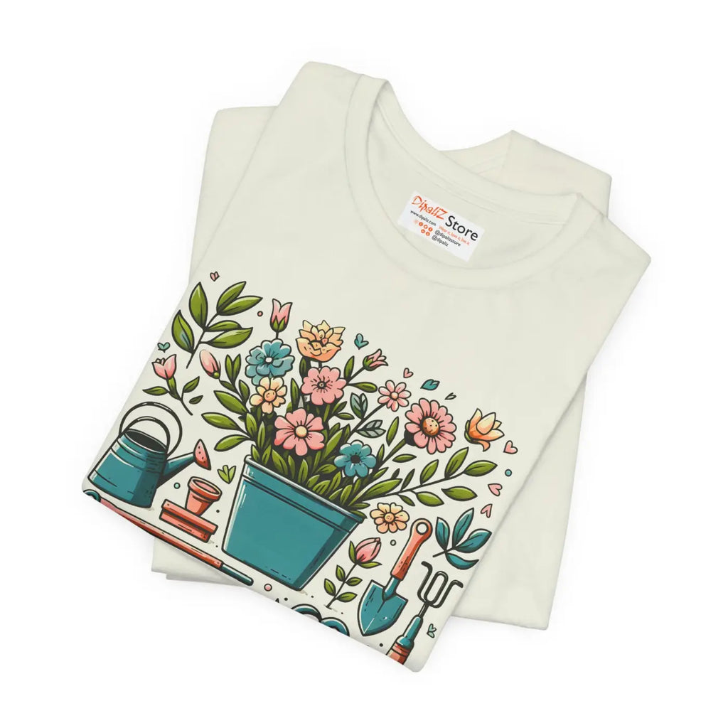 Ultra-Soft Unisex Jersey Tee - Plant Lover Design - DipaliZ