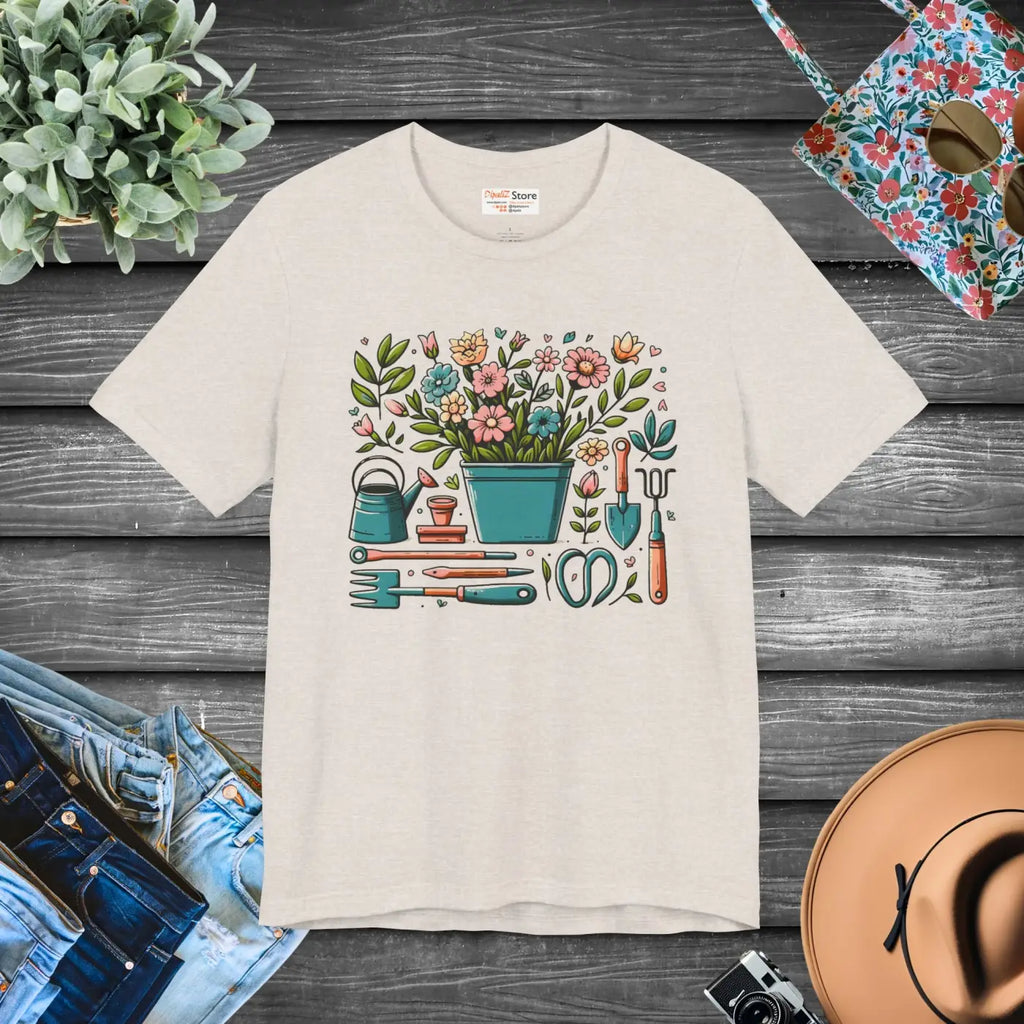 Ultra-Soft Unisex Jersey Tee - Plant Lover Design - DipaliZ