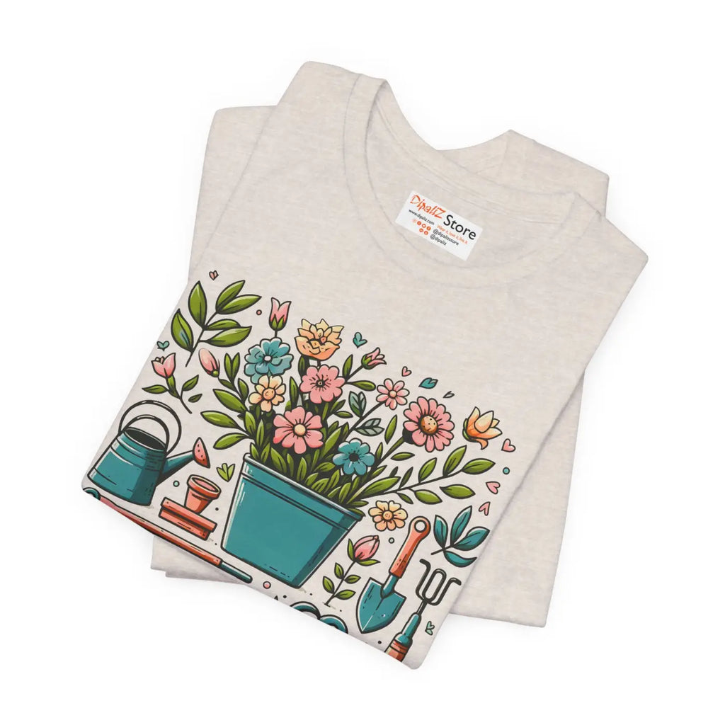 Ultra-Soft Unisex Jersey Tee - Plant Lover Design - DipaliZ