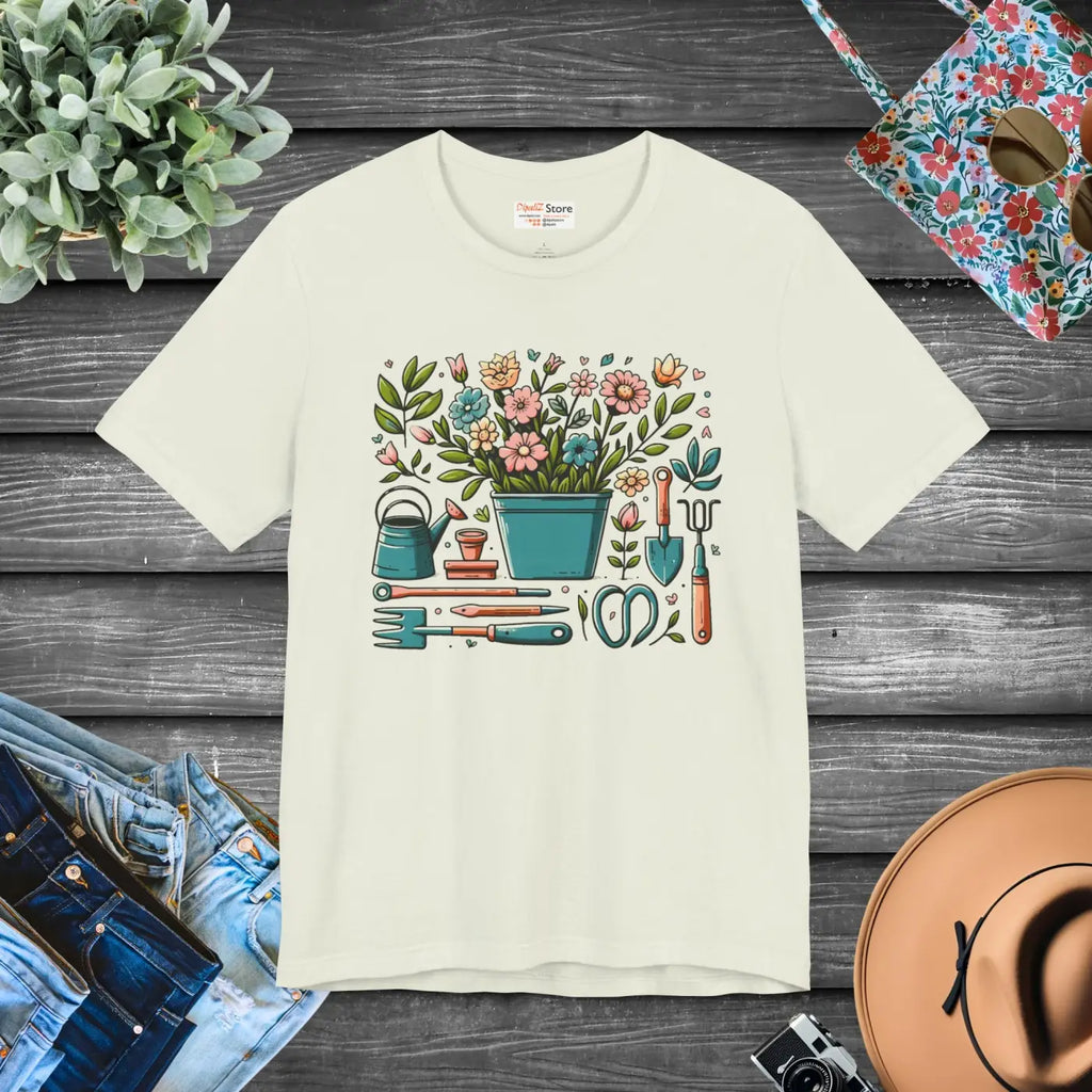 Ultra-Soft Unisex Jersey Tee - Plant Lover Design - DipaliZ