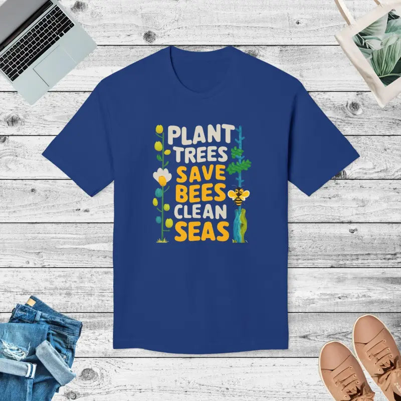 Plant Trees Save Bees T-Shirt - Celebrate Earth Day - DipaliZ