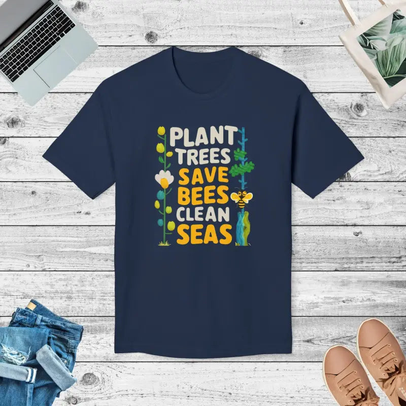 Plant Trees Save Bees T-Shirt - Celebrate Earth Day - DipaliZ