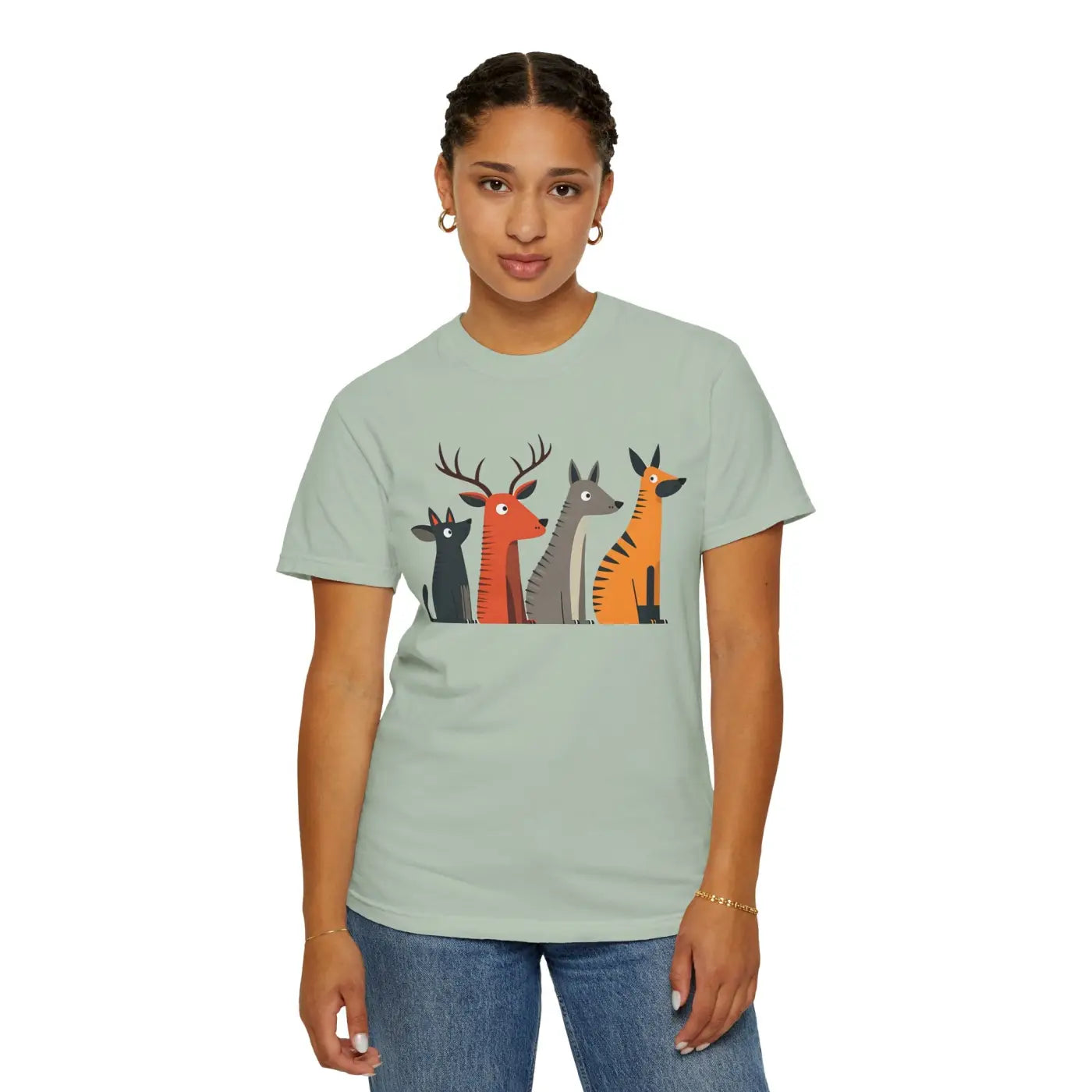 Cute Graphic Tee - Playful Animal Print for Nature Lovers - DipaliZ