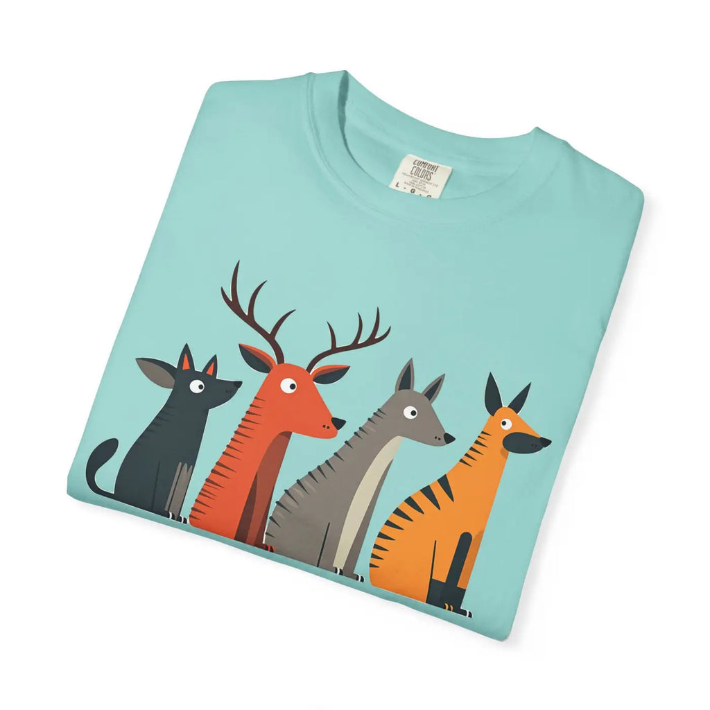 Cute Graphic Tee - Playful Animal Print for Nature Lovers - DipaliZ