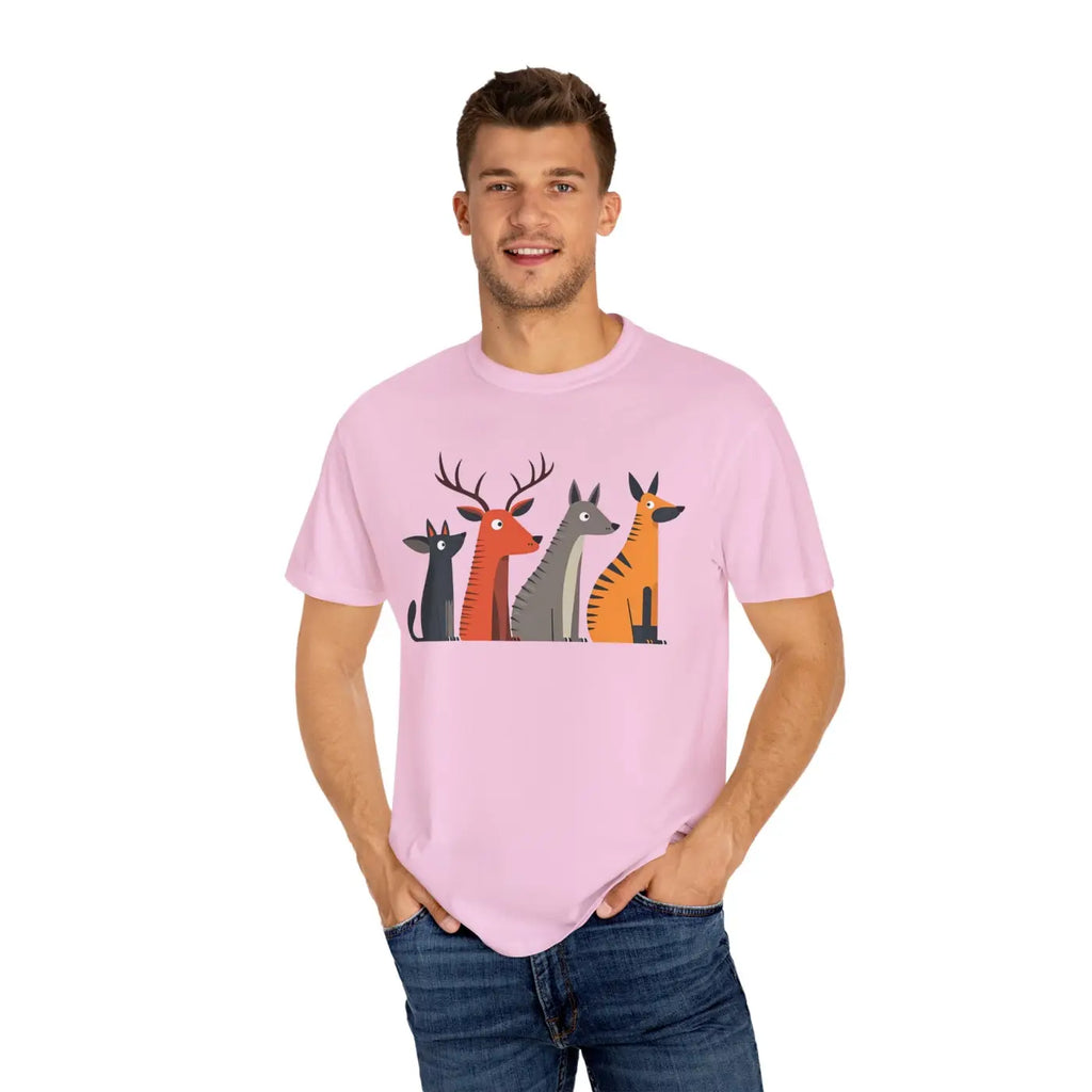Cute Graphic Tee - Playful Animal Print for Nature Lovers - DipaliZ
