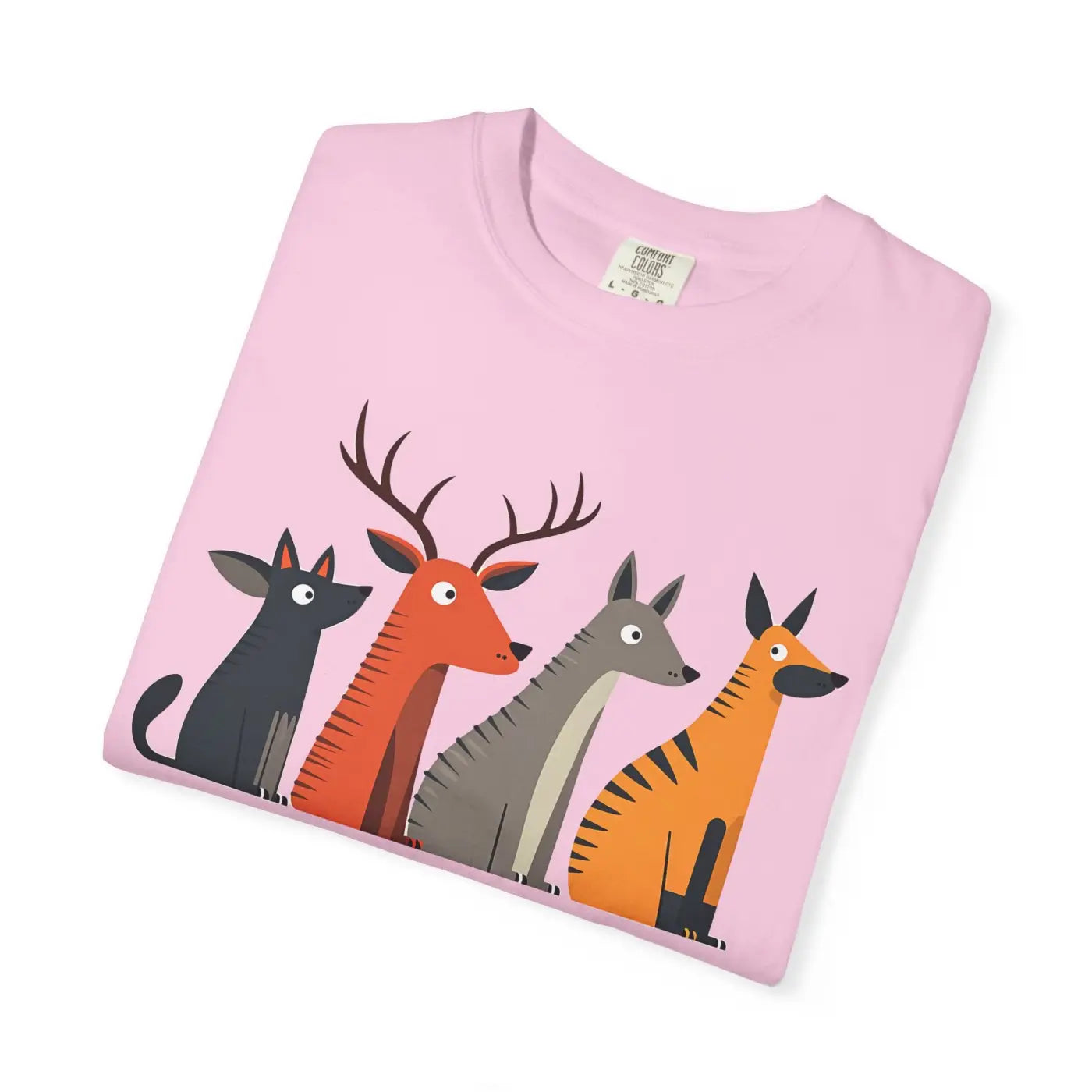 Cute Graphic Tee - Playful Animal Print for Nature Lovers - DipaliZ