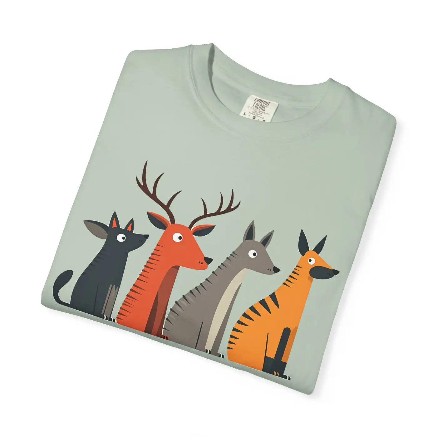 Cute Graphic Tee - Playful Animal Print for Nature Lovers - DipaliZ