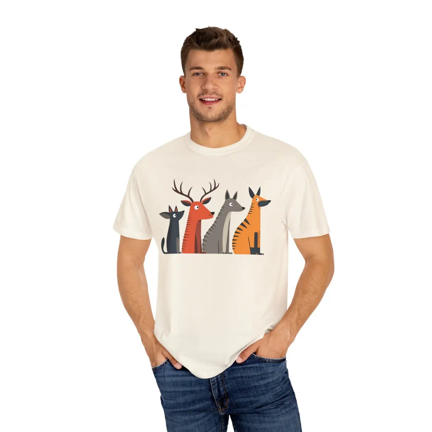Cute Graphic Tee - Playful Animal Print for Nature Lovers - DipaliZ