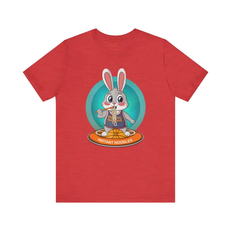 Playful Bunny Basketball Unisex Tee - Court Ready - DipaliZ