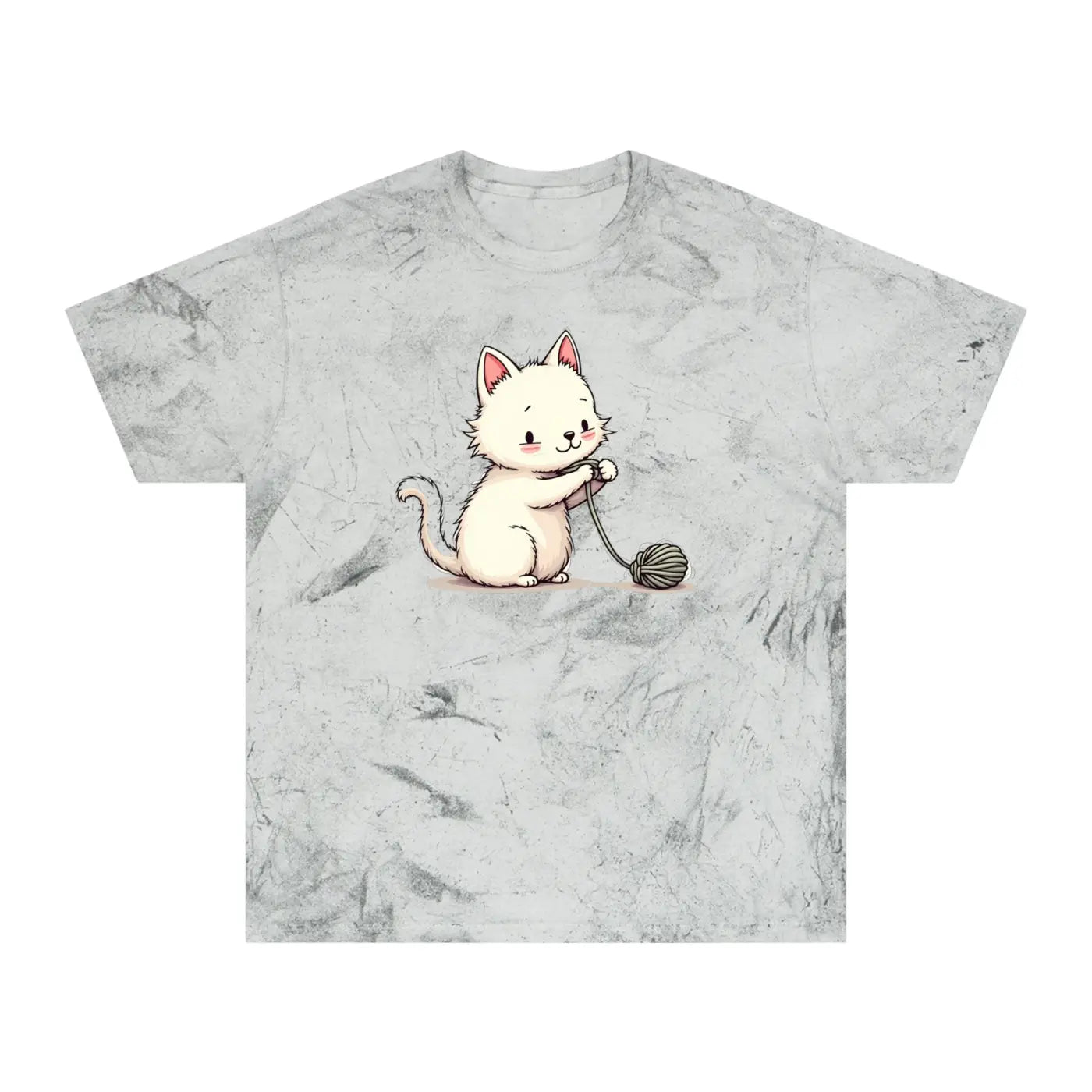 Playful Cat Colorful Unisex Tee - Casual Everyday Wear - DipaliZ