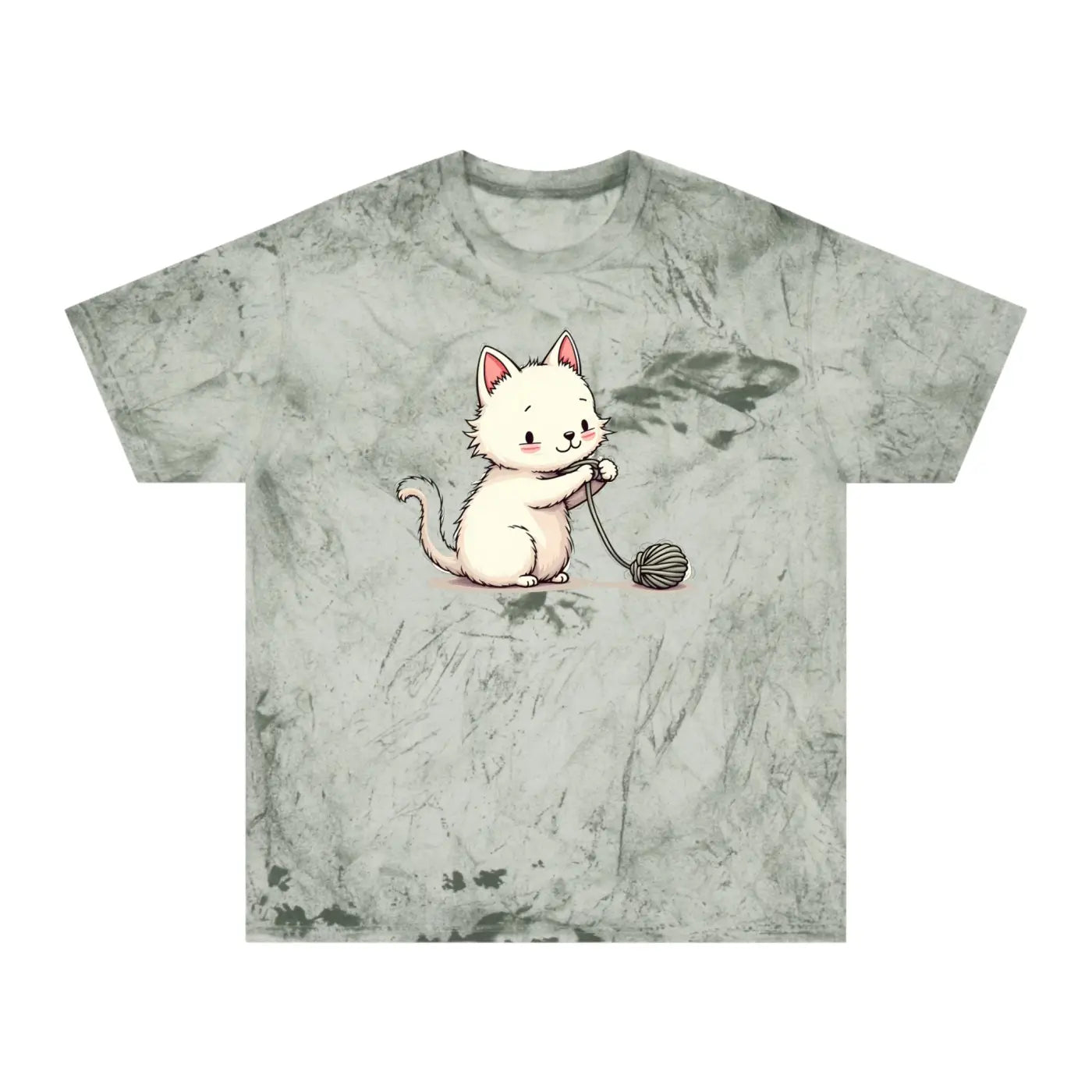 Playful Cat Colorful Unisex Tee - Casual Everyday Wear - DipaliZ