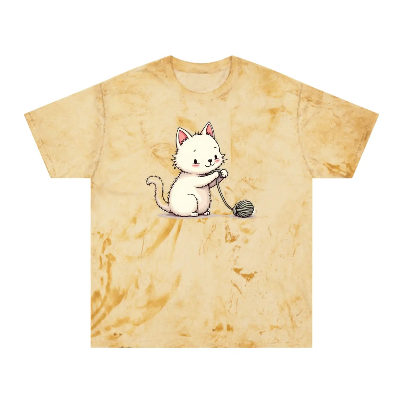 Playful Cat Colorful Unisex Tee - Casual Everyday Wear - DipaliZ