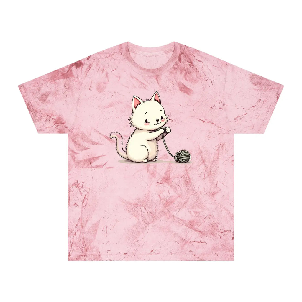 Playful Cat Colorful Unisex Tee - Casual Everyday Wear - DipaliZ