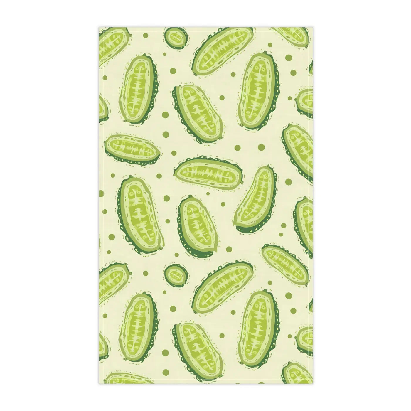 Playful Cucumber Tea Towels - Fun Kitchen Decor - DipaliZ