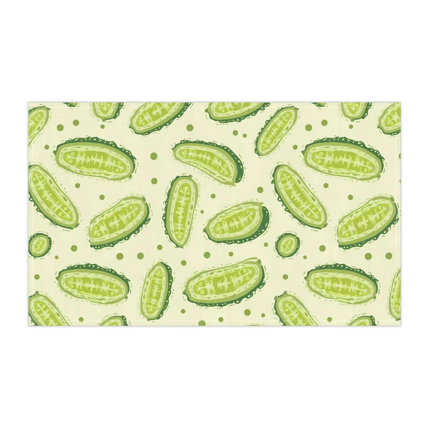 Playful Cucumber Tea Towels - Fun Kitchen Decor - DipaliZ