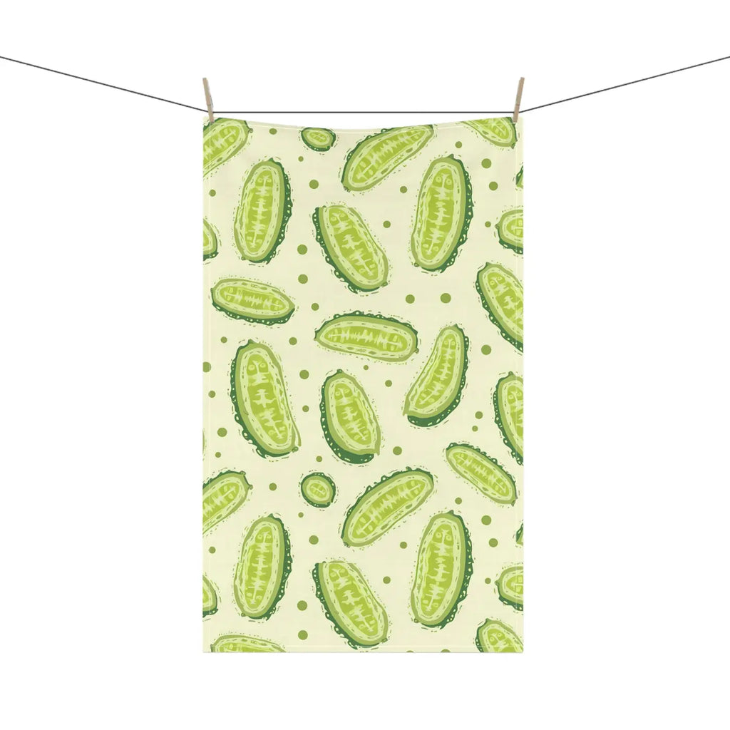Playful Cucumber Tea Towels - Fun Kitchen Decor - DipaliZ