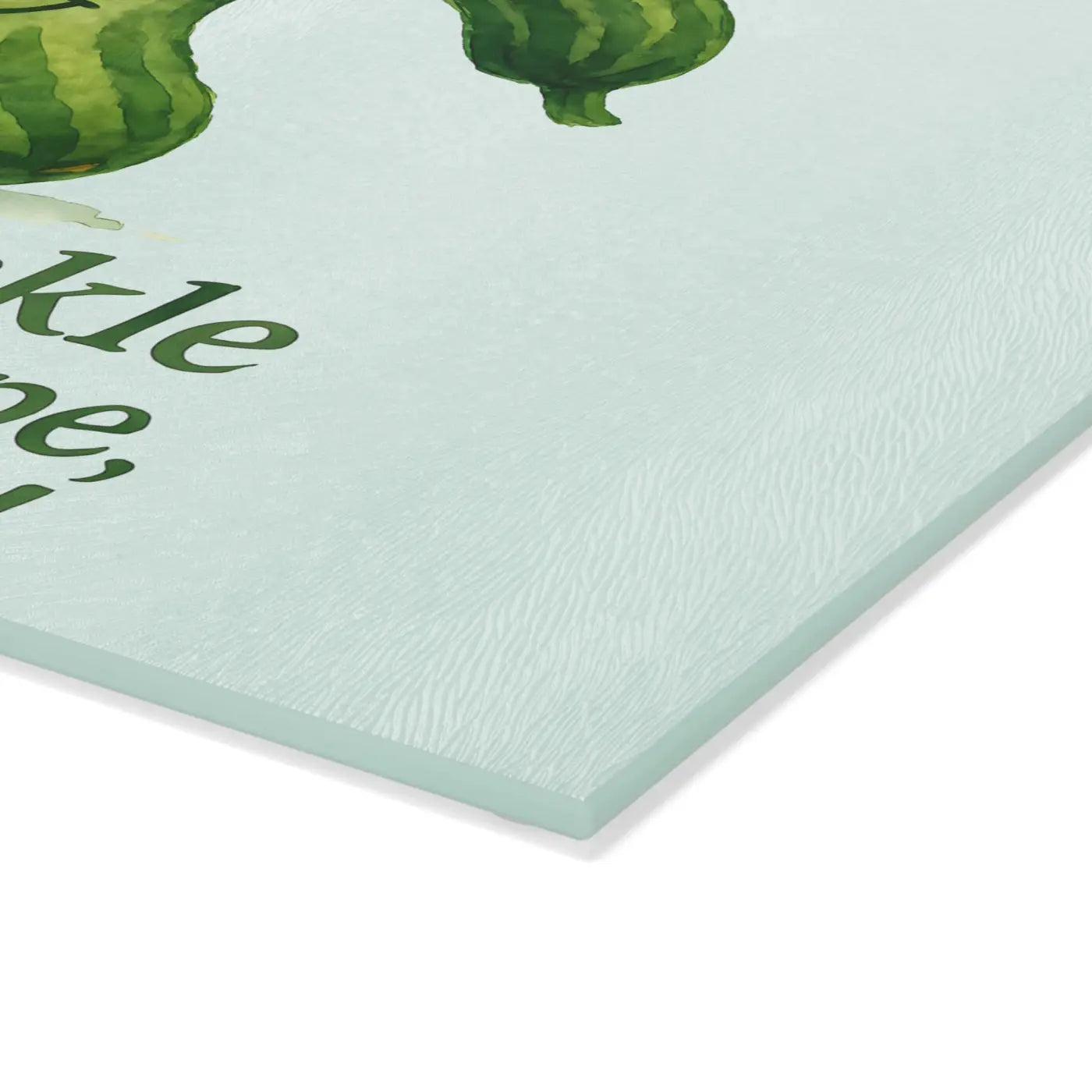 Playful Pickle Glass Cutting Board - Meal Prep Magic - DipaliZ