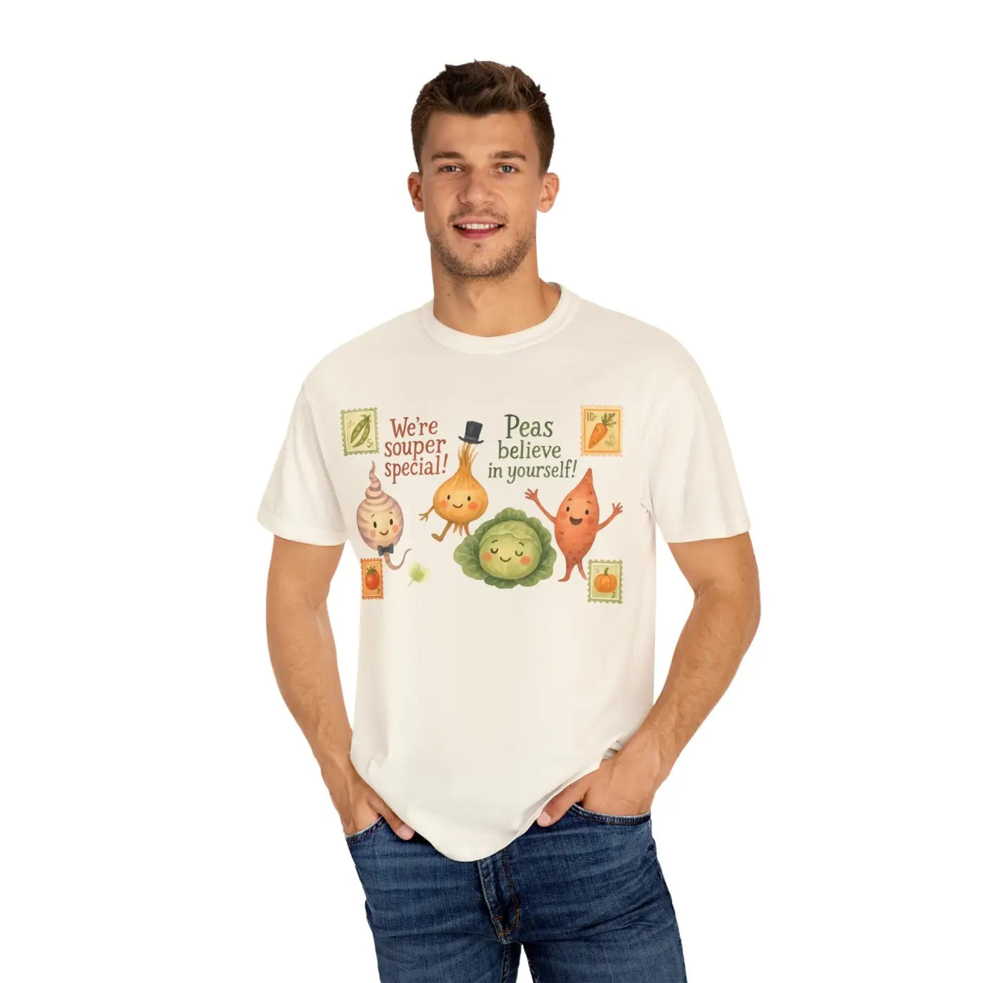 Playful Veggie Cute Graphic Tee - Gardening Enthusiast - DipaliZ