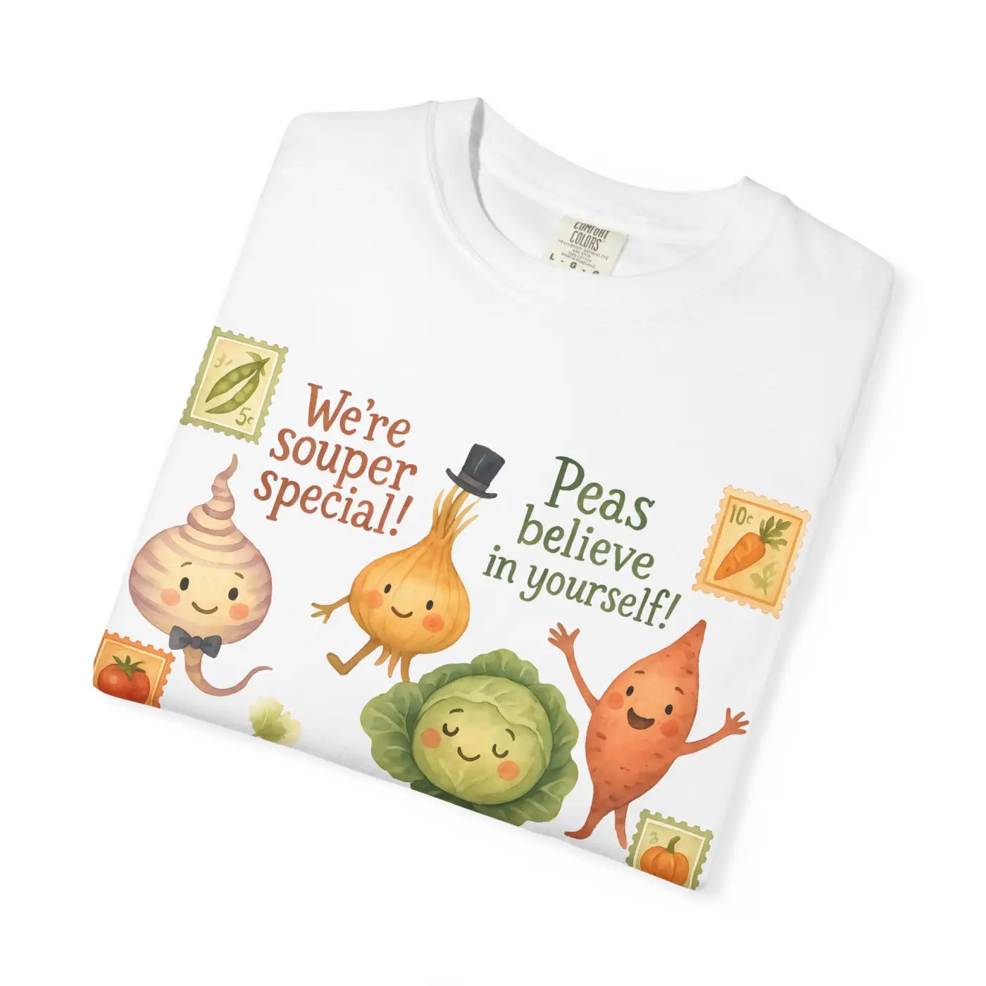 Playful Veggie Cute Graphic Tee - Gardening Enthusiast - DipaliZ