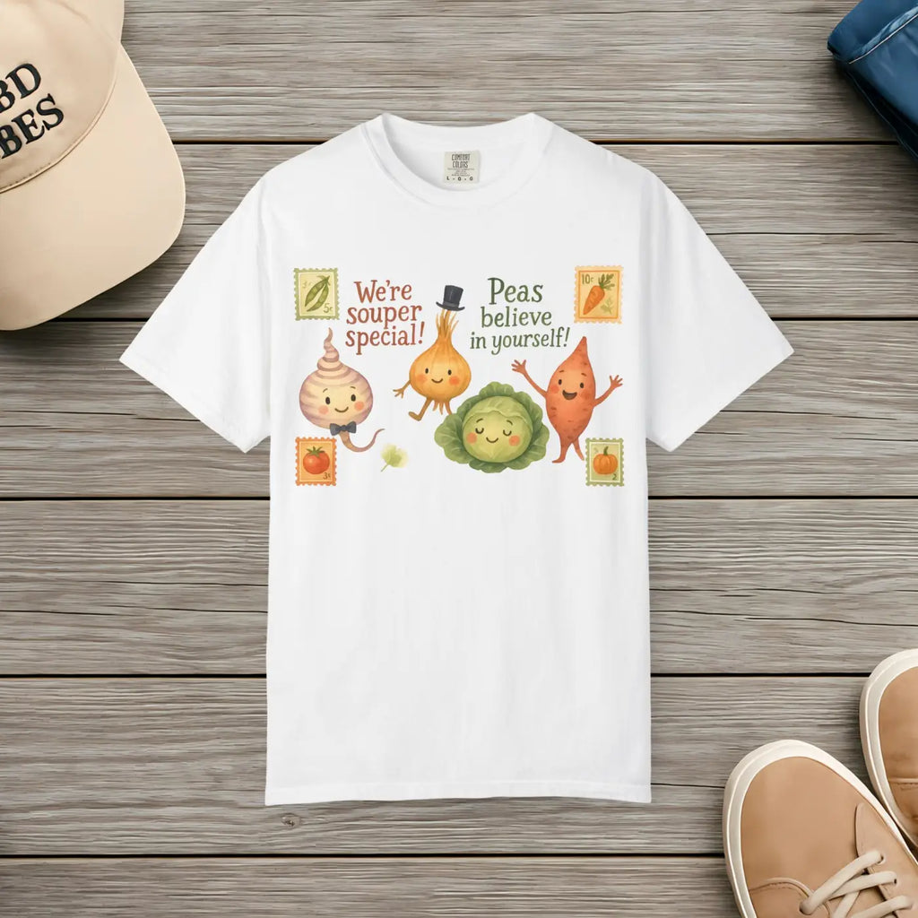 Playful Veggie Cute Graphic Tee - Gardening Enthusiast - DipaliZ