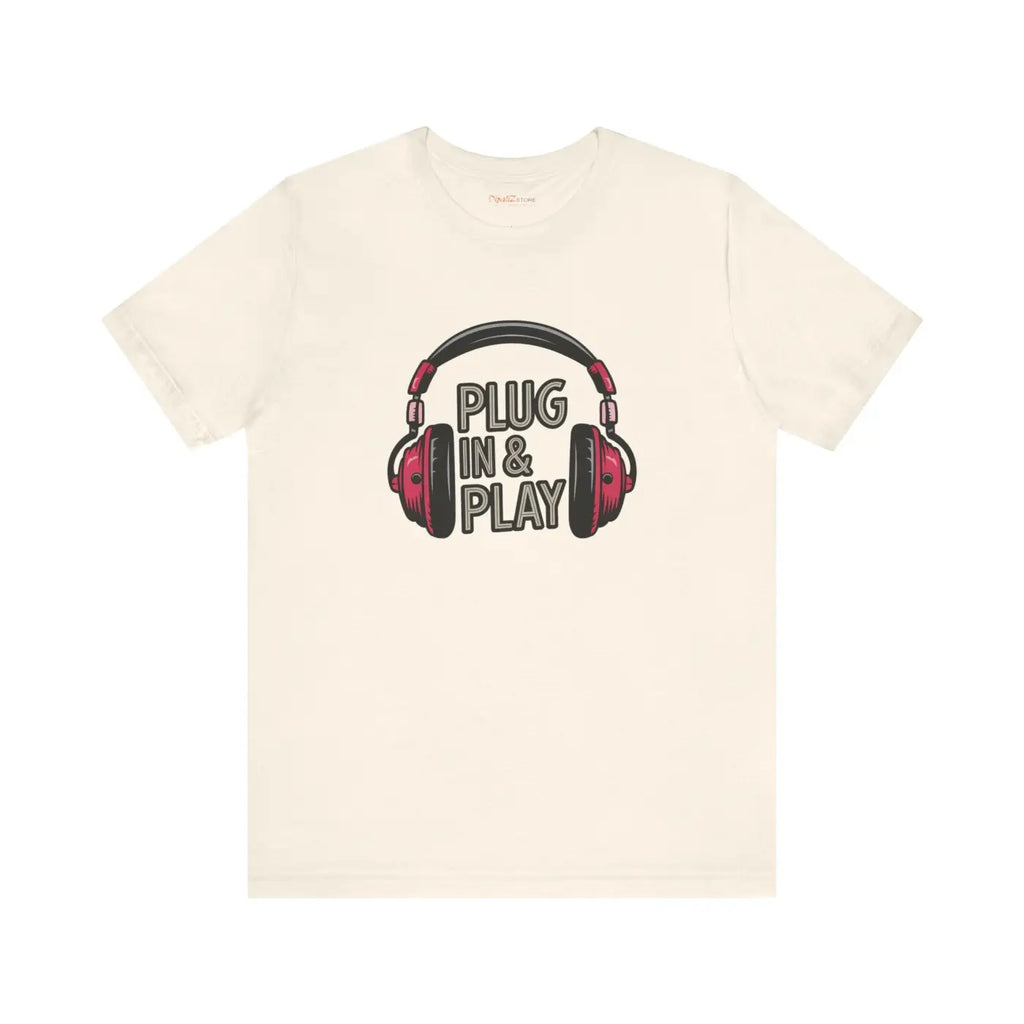 Unisex Jersey Short Sleeve Tee - Headphones Design - DipaliZ