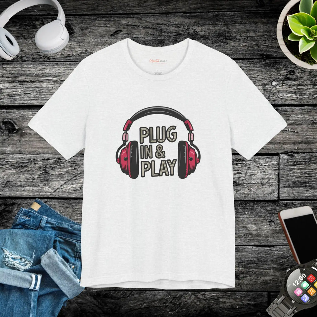 Unisex Jersey Short Sleeve Tee - Headphones Design - DipaliZ