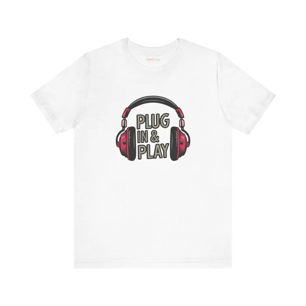 Unisex Jersey Short Sleeve Tee - Headphones Design - DipaliZ
