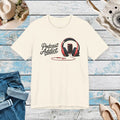 Unisex Jersey Short Sleeve Tee - Never Give Up Headphones - DipaliZ