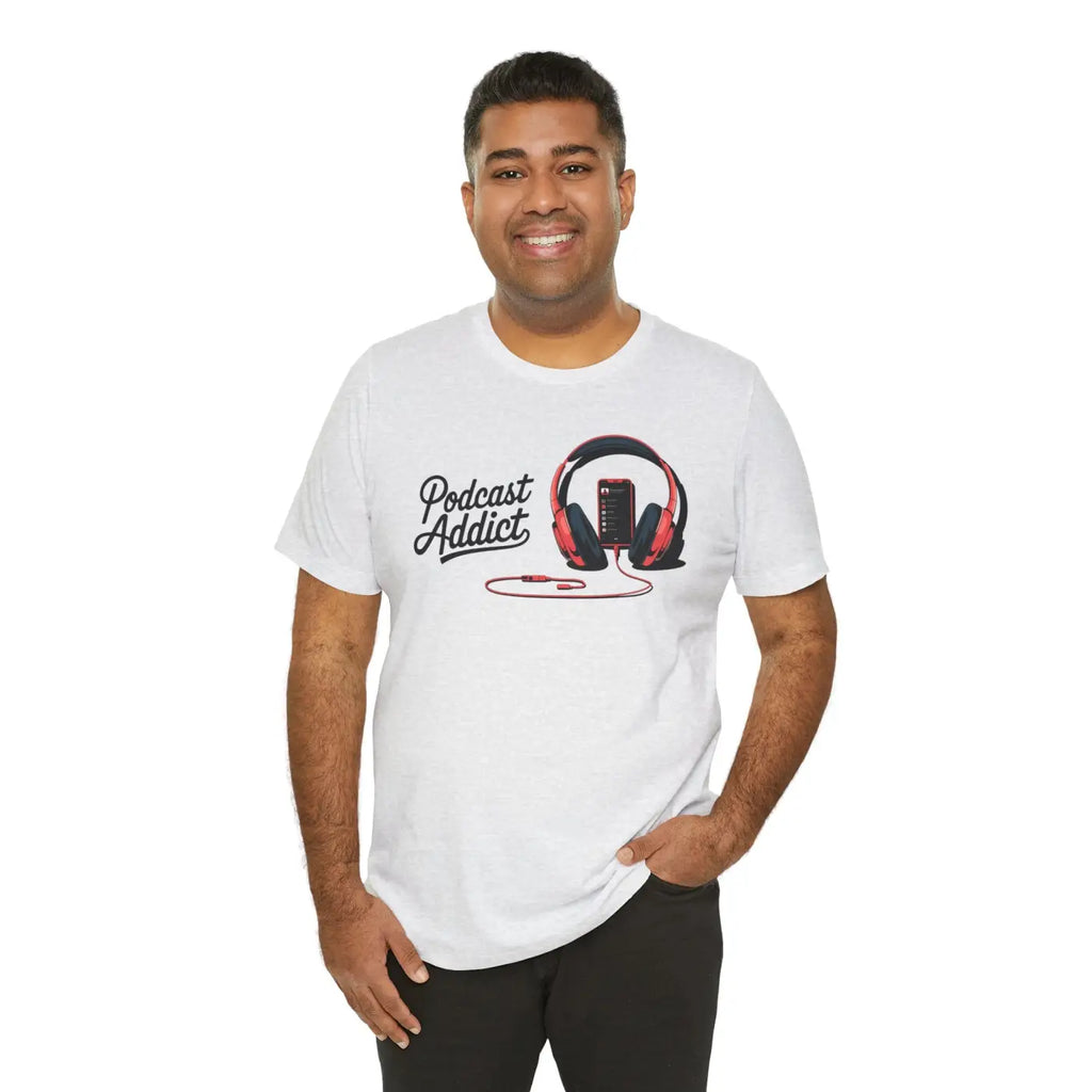 Unisex Jersey Short Sleeve Tee - Never Give Up Headphones - DipaliZ